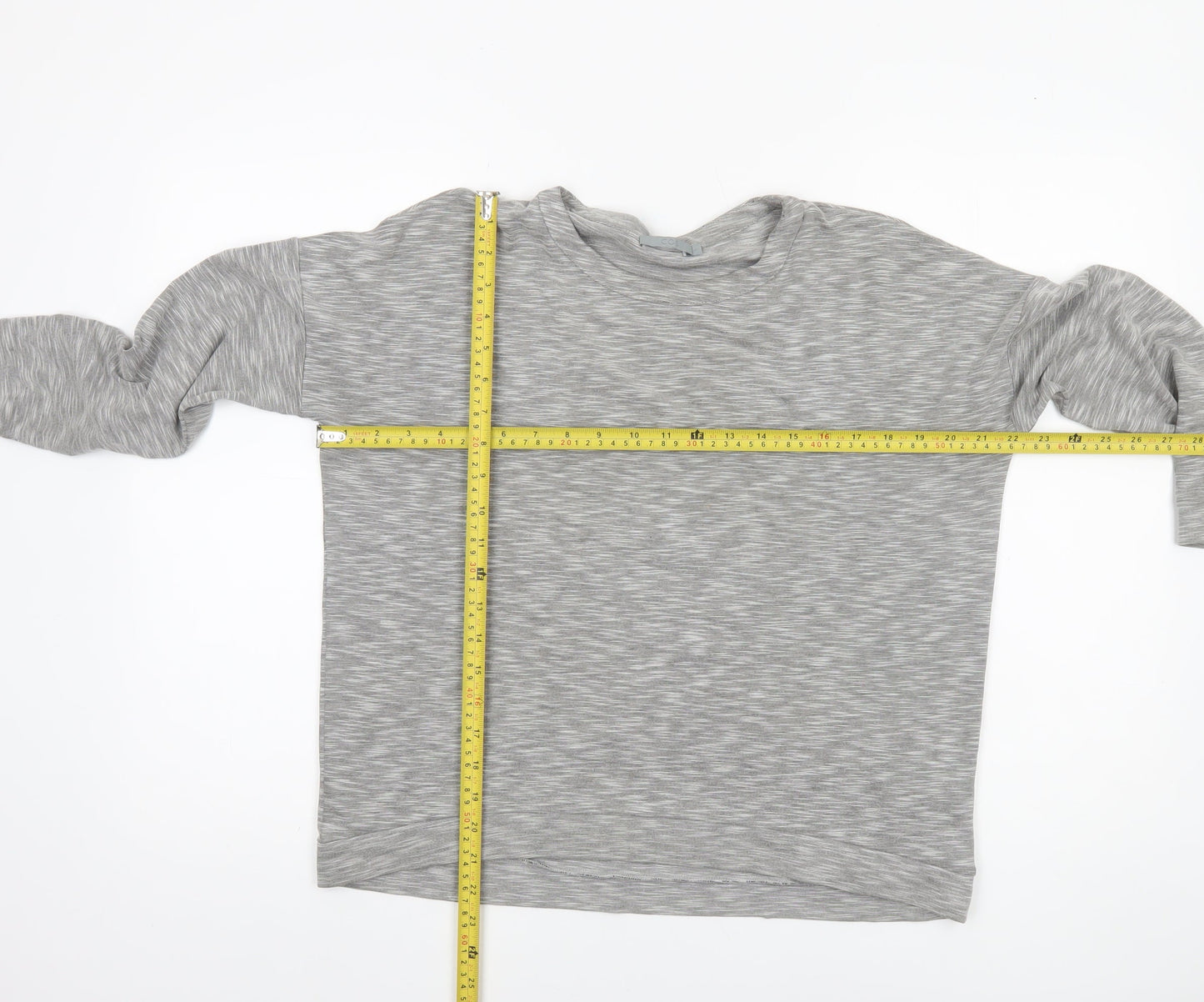 COS Women Grey Long Sleeve Basic Jersey Top Size S