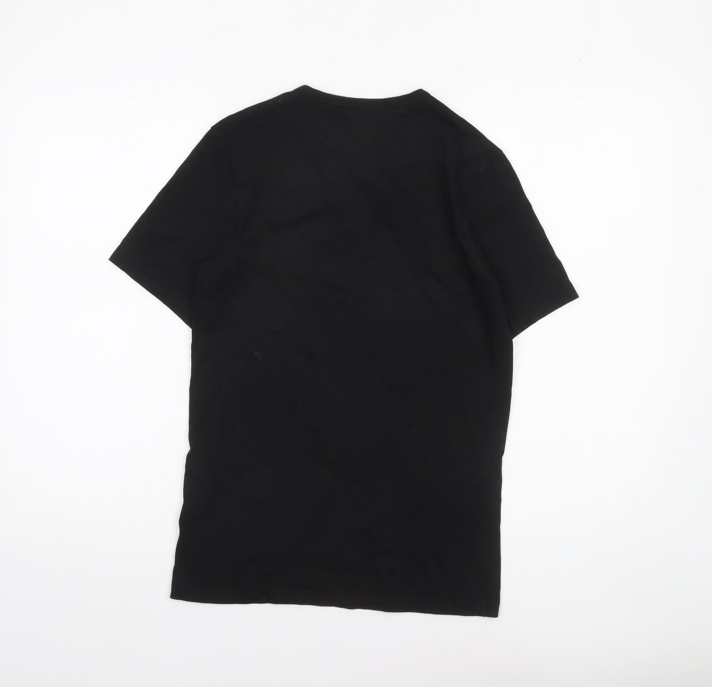 Hugo Boss Men's Black Cotton Crew Neck Short Sleeve T-Shirt S