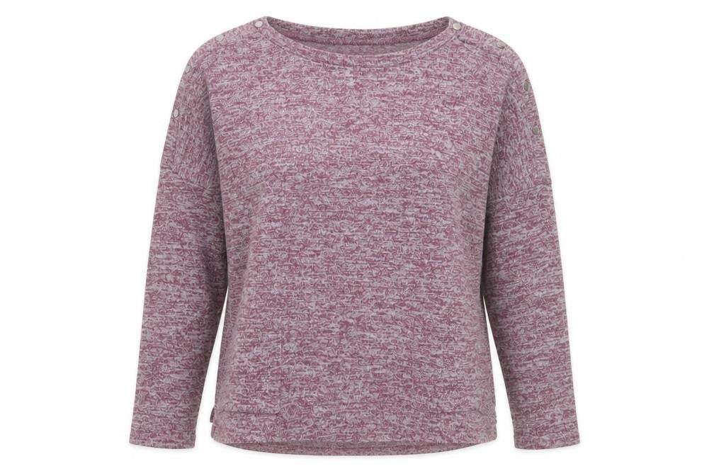 Cable & Gauge Womens Purple Long Sleeve Knit Top Size S