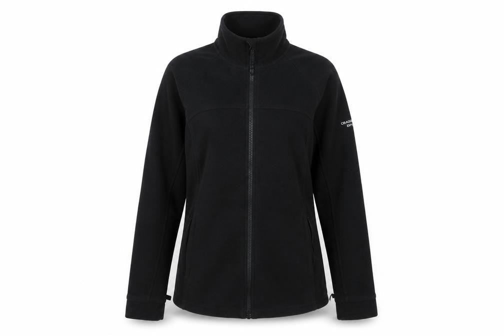Craghoppers Women’s Black Fleece Full Zip Jacket UK 8