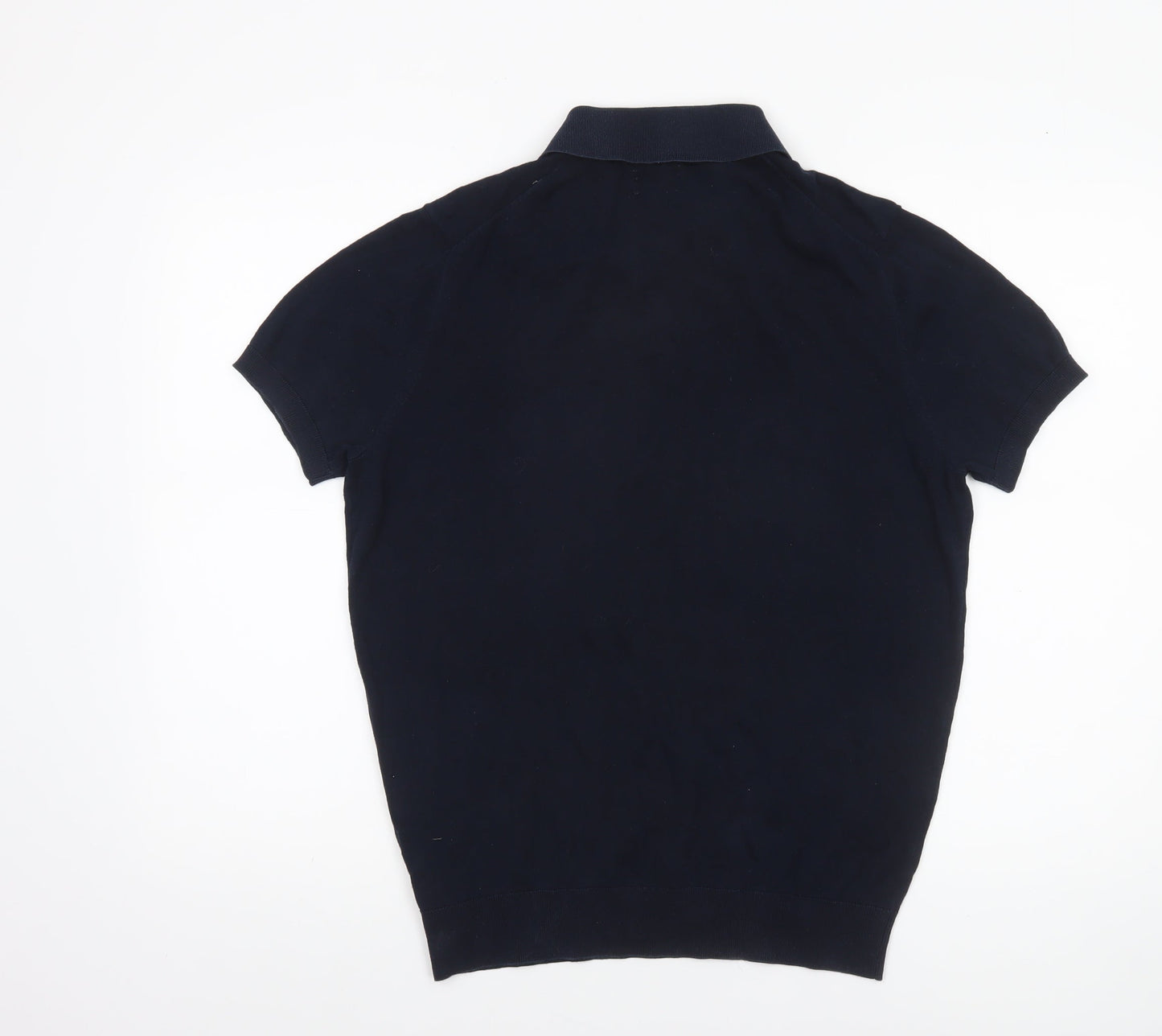 Gutteridge Men’s Blue Extrafine Cotton Short Sleeve Polo Shirt Size S