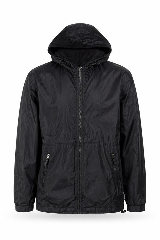 Highmount Men's Black XS Hooded Windbreaker Jacket