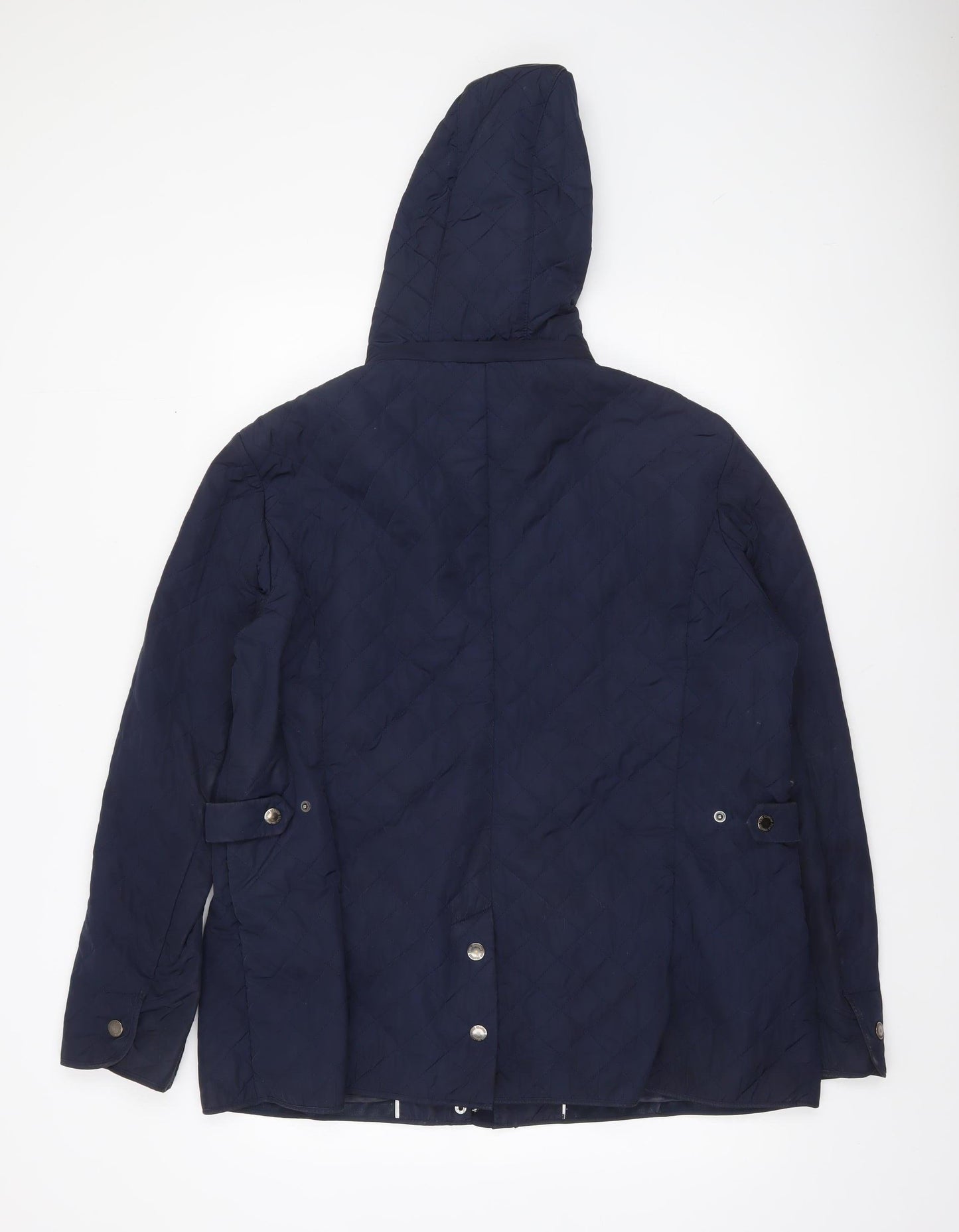 Four Seasons London Womens Blue Quilted Hooded Jacket XL