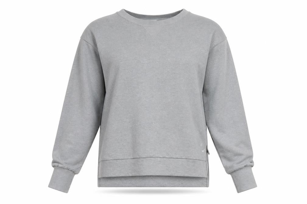 Nike Yoga Women's Grey XS Pullover Crew Neck Sweatshirt