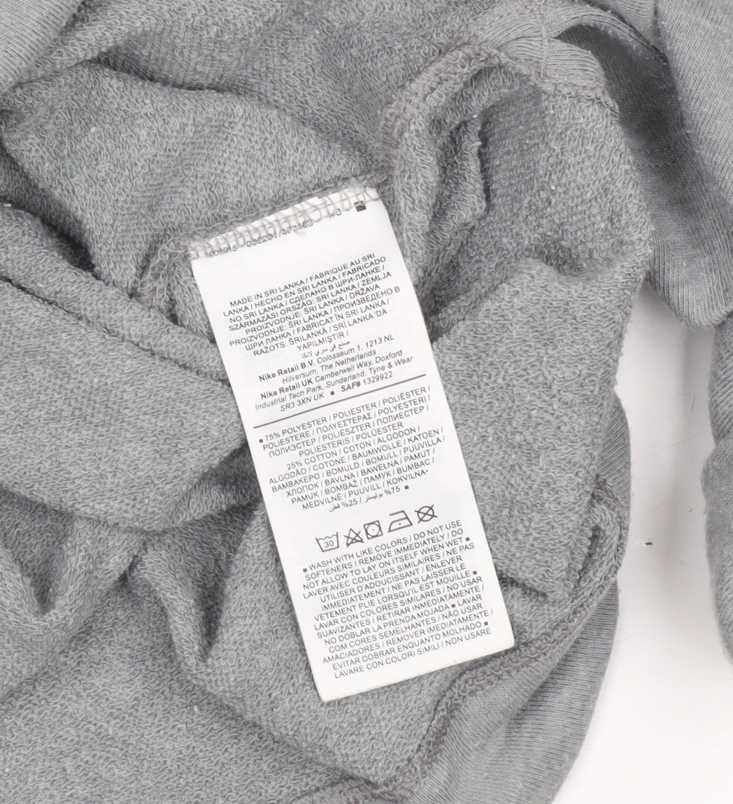 Nike Yoga Women's Grey XS Pullover Crew Neck Sweatshirt