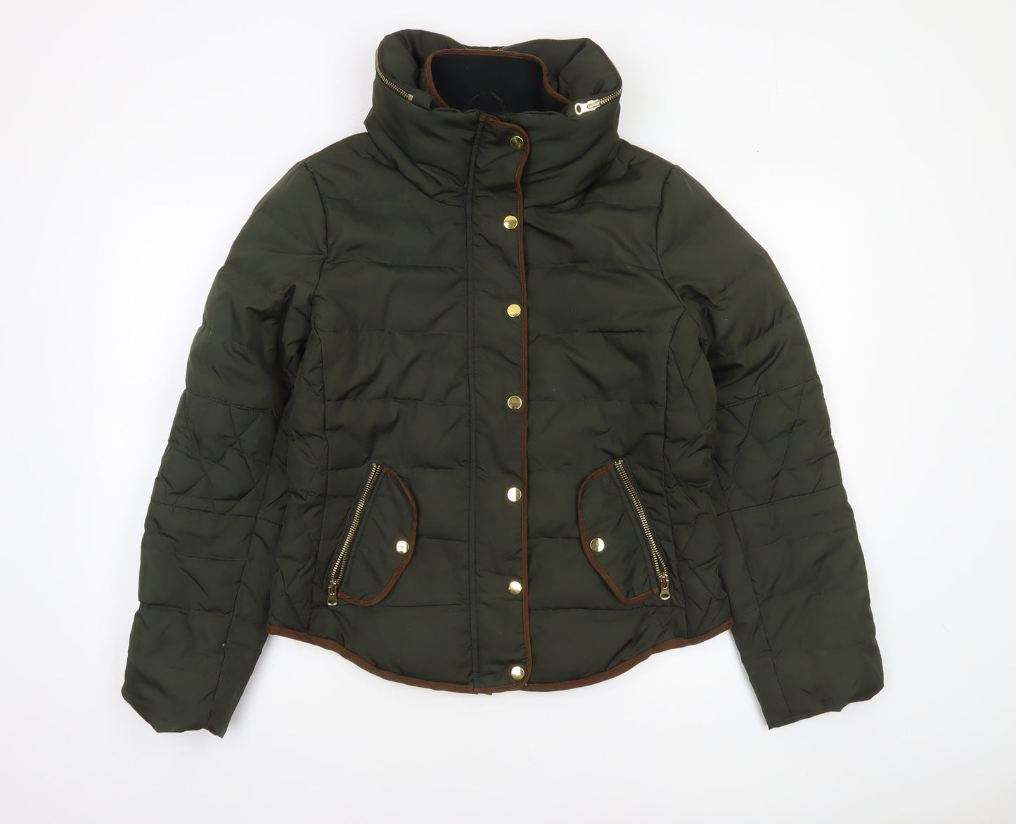 Vero Moda Women’s Green Puffer Jacket Lined Polyester L
