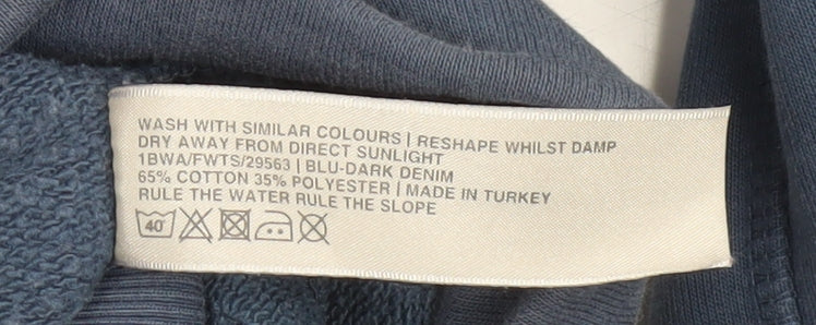 Fat Face Women's Blue Pullover Sweatshirt Size 8 Cotton Blend