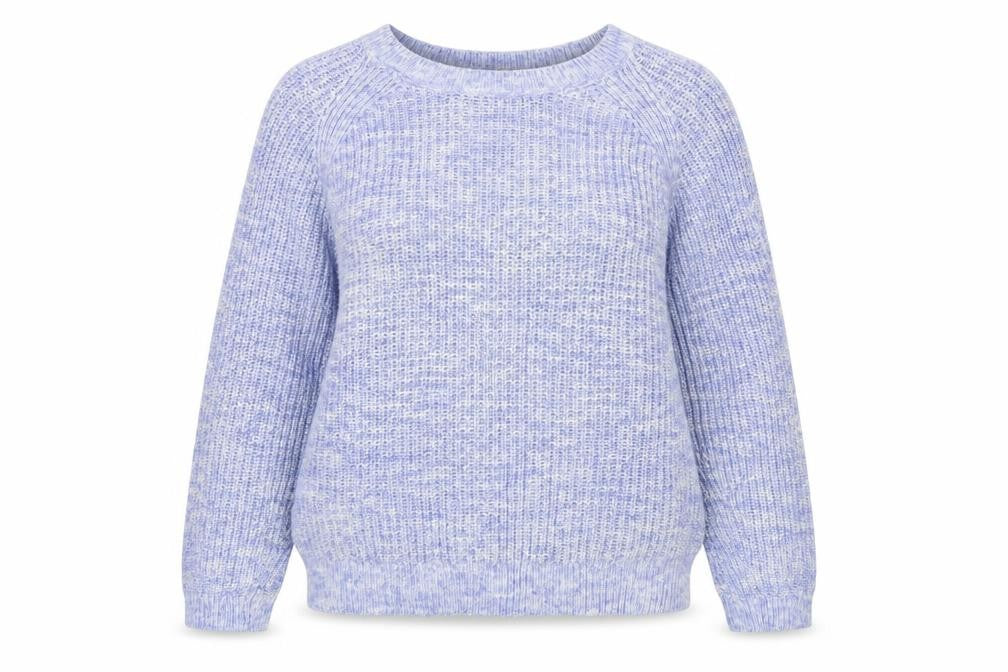 Marks & Spencer Women's Blue Chunky Knit Cotton Jumper M