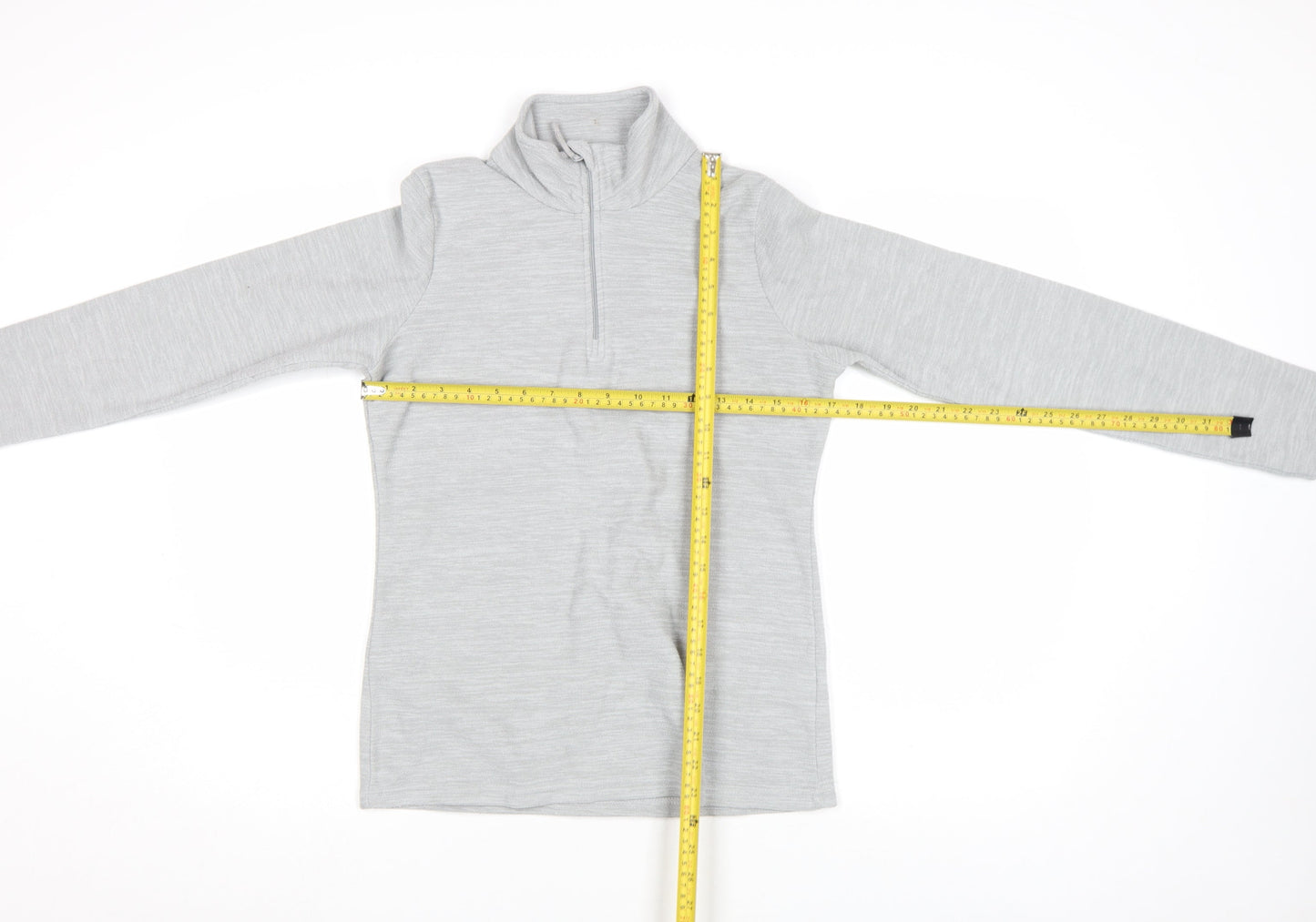 Mountain Warehouse Womens Grey Size 8 Long Sleeve 1/4 Zip Fleece Top