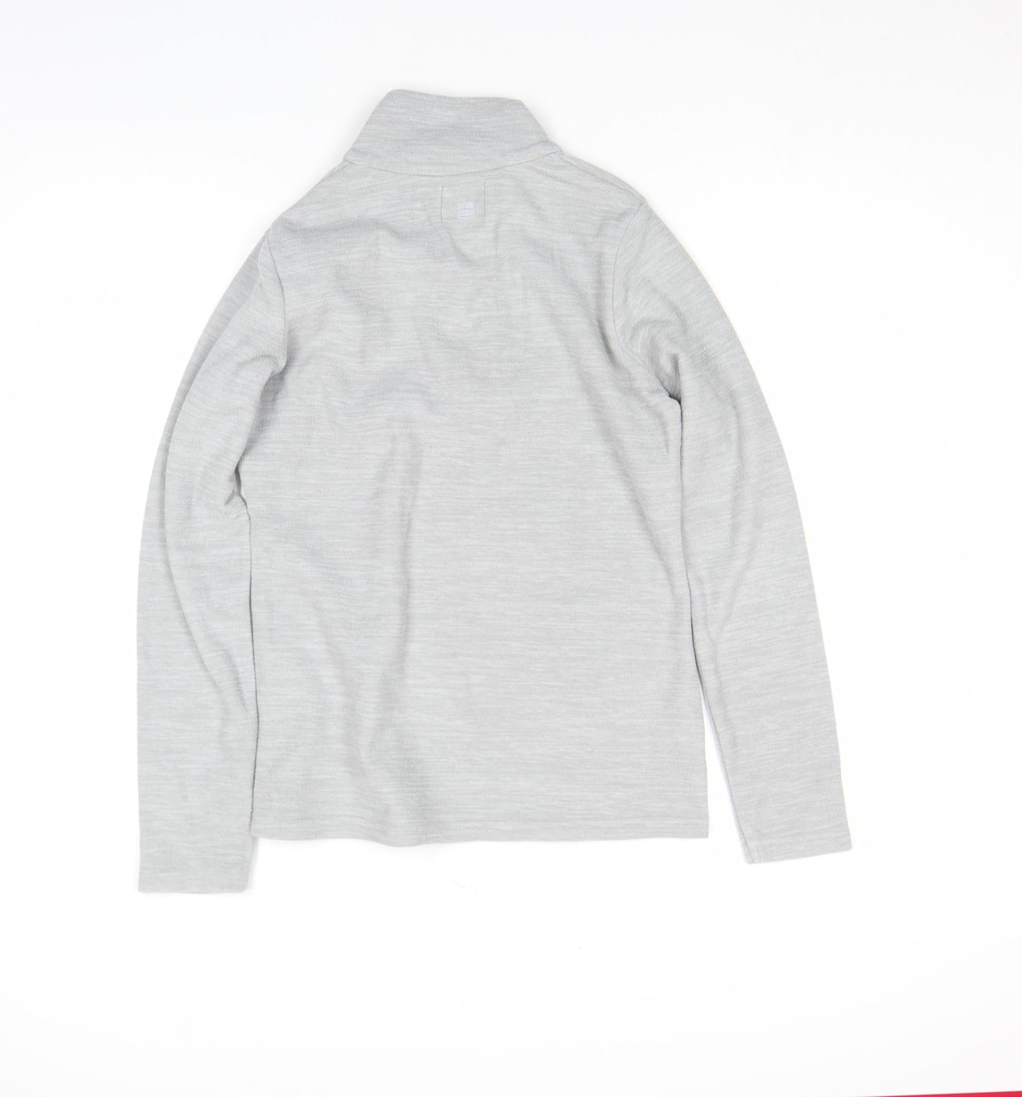 Mountain Warehouse Womens Grey Size 8 Long Sleeve 1/4 Zip Fleece Top