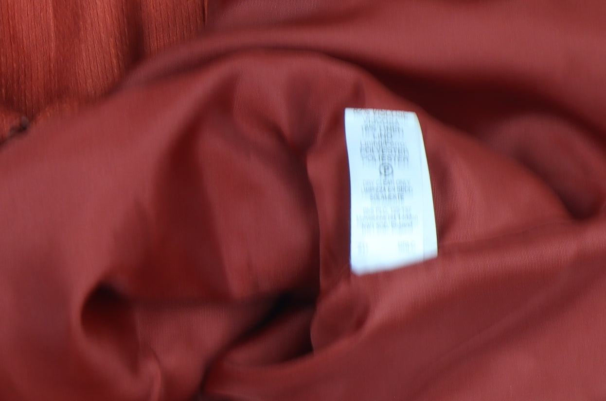 Marks and Spencer Petite Orange Linen Blend Short Sleeve Blazer Size 14