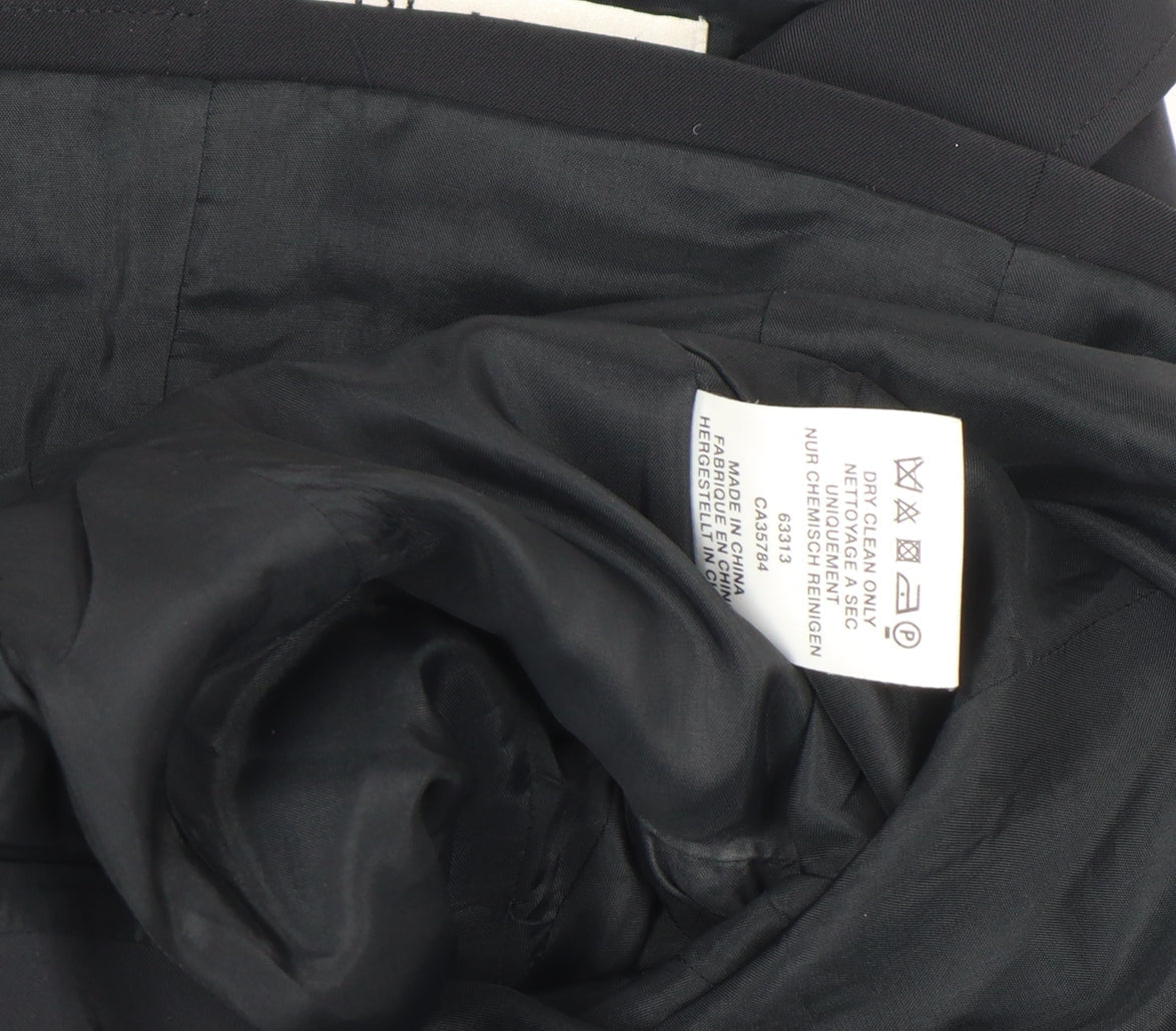Planet Women's Black Size 12 Single Breasted Suit Jacket Blazer