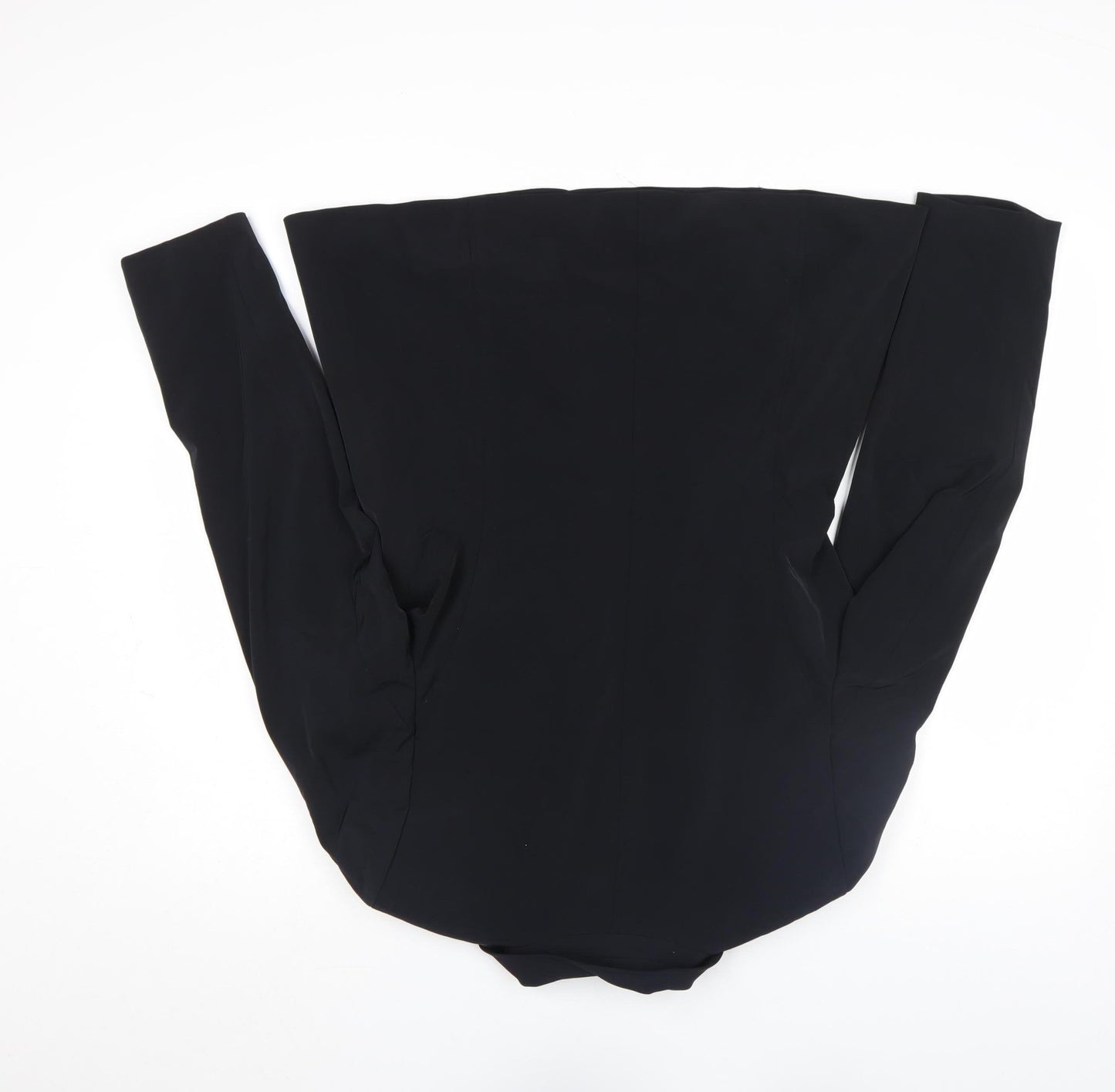 Planet Womens Black Size 12 Regular Fit Mid-Length Blazer Jacket