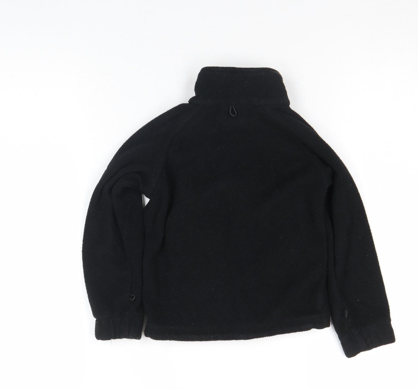 Trespass Boys Black Fleece Zip Jacket 6-7 Years Lightweight Outdoor Coat