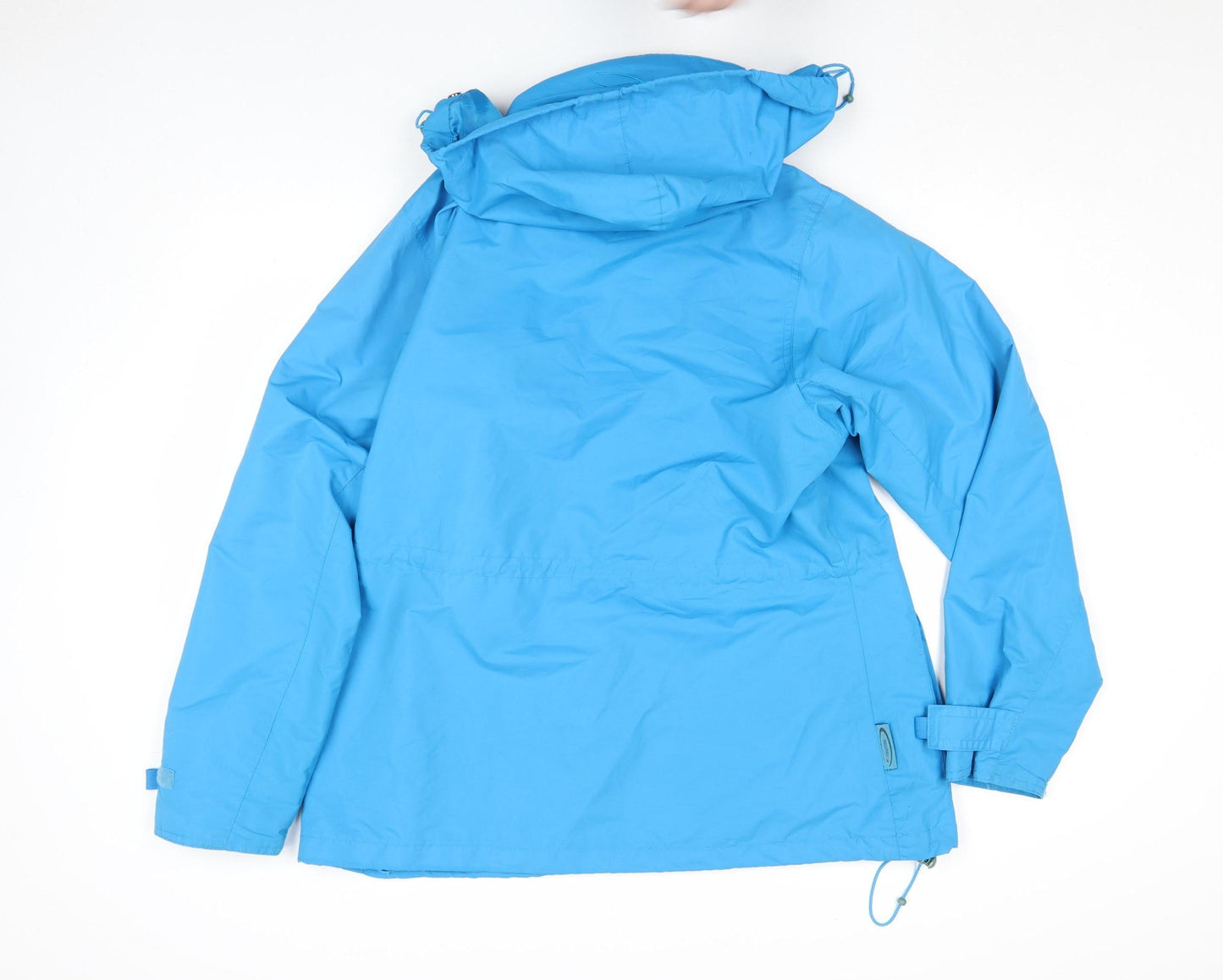 Mountainlife Women's Blue Waterproof Hooded Rain Jacket Size 12