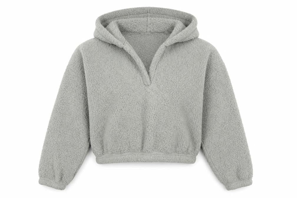Gilly Hicks Womens Grey Fleece Pullover Hoodie Size S