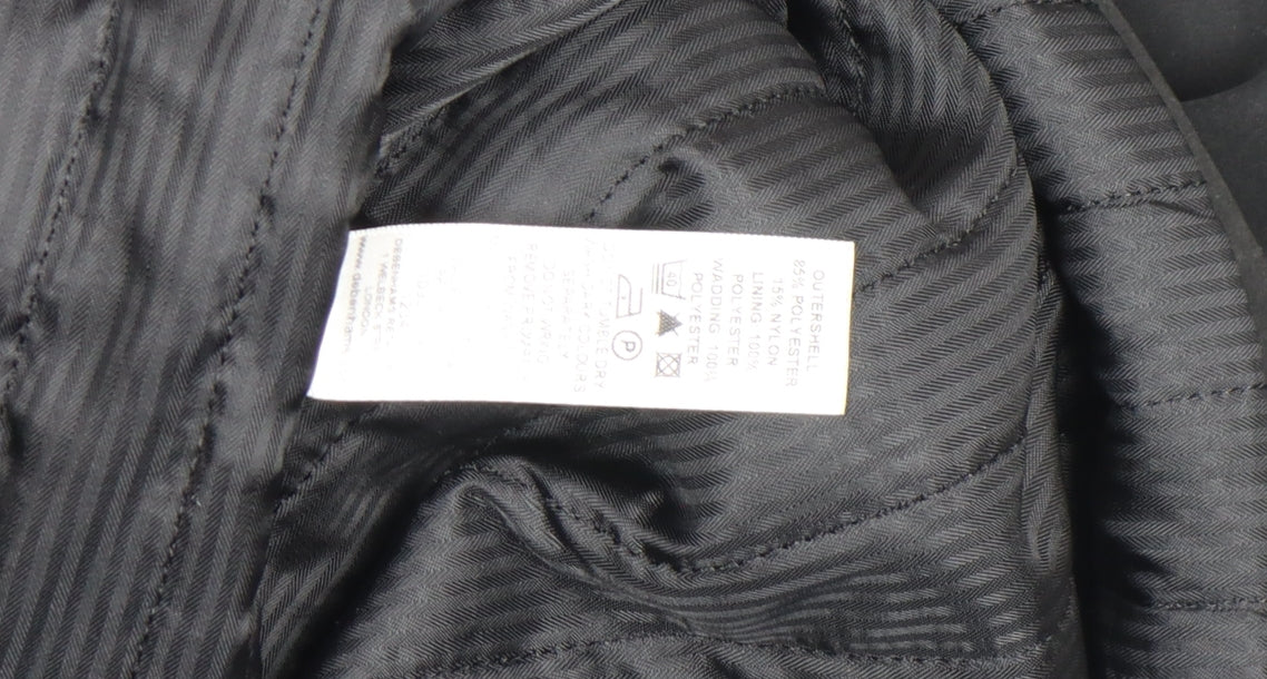 Thomas Nash Men's Black L Parka Jacket Polyester Nylon Lined