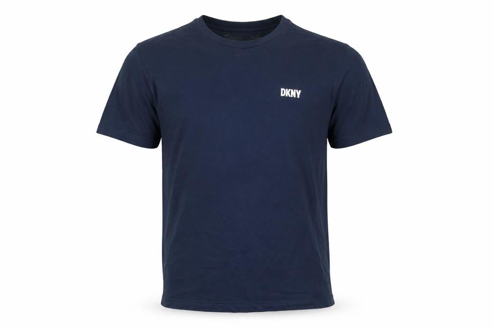 DKNY Men's Blue Cotton Crew Neck Short Sleeve T-Shirt Size L