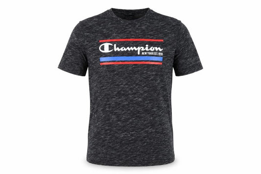Champion Men’s Black Graphic Crew Neck Short Sleeve T-Shirt Size L