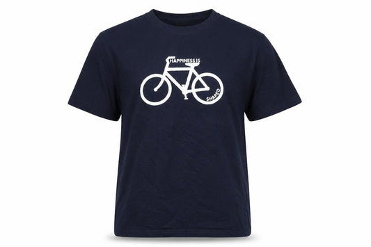 T-34 Womens Blue Cycling Graphic Cotton T-Shirt M
