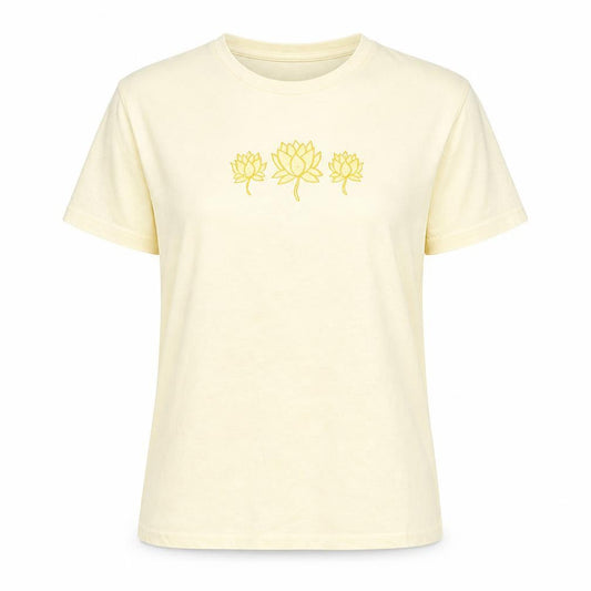 Next Womens Yellow Floral Cotton T-Shirt M Short Sleeve