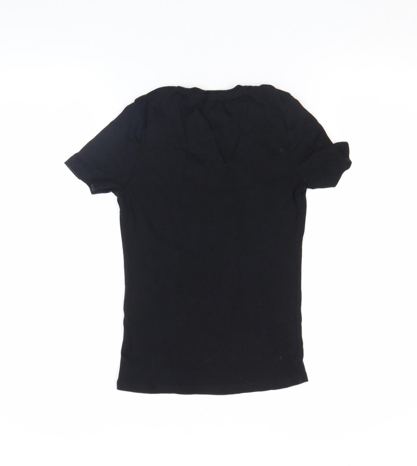 Jeans for Genes Womens Black 100% Cotton Graphic T-Shirt Size S