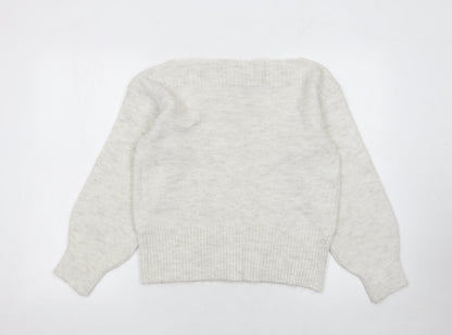 Marks & Spencer Women’s Ivory Knit Pullover Jumper Size S