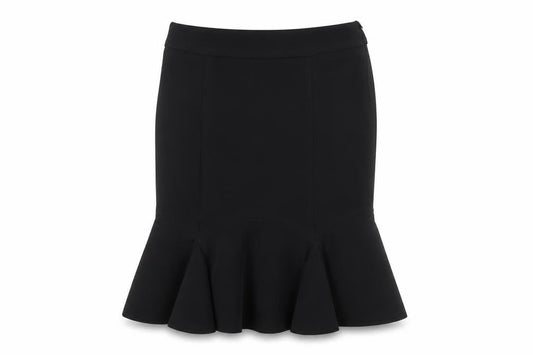 South Womens Black Knee Length Trumpet Skirt Size 10