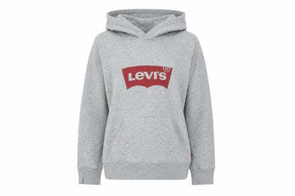 Levi's Womens Grey Hoodie Small Pullover Logo Cotton Blend Casual