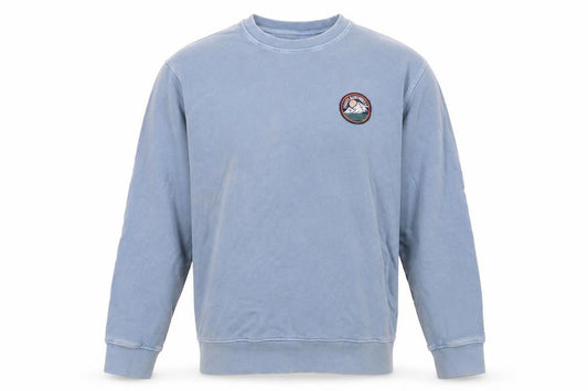 Marks & Spencer Men's Blue Embroidered Crew Neck Sweatshirt M