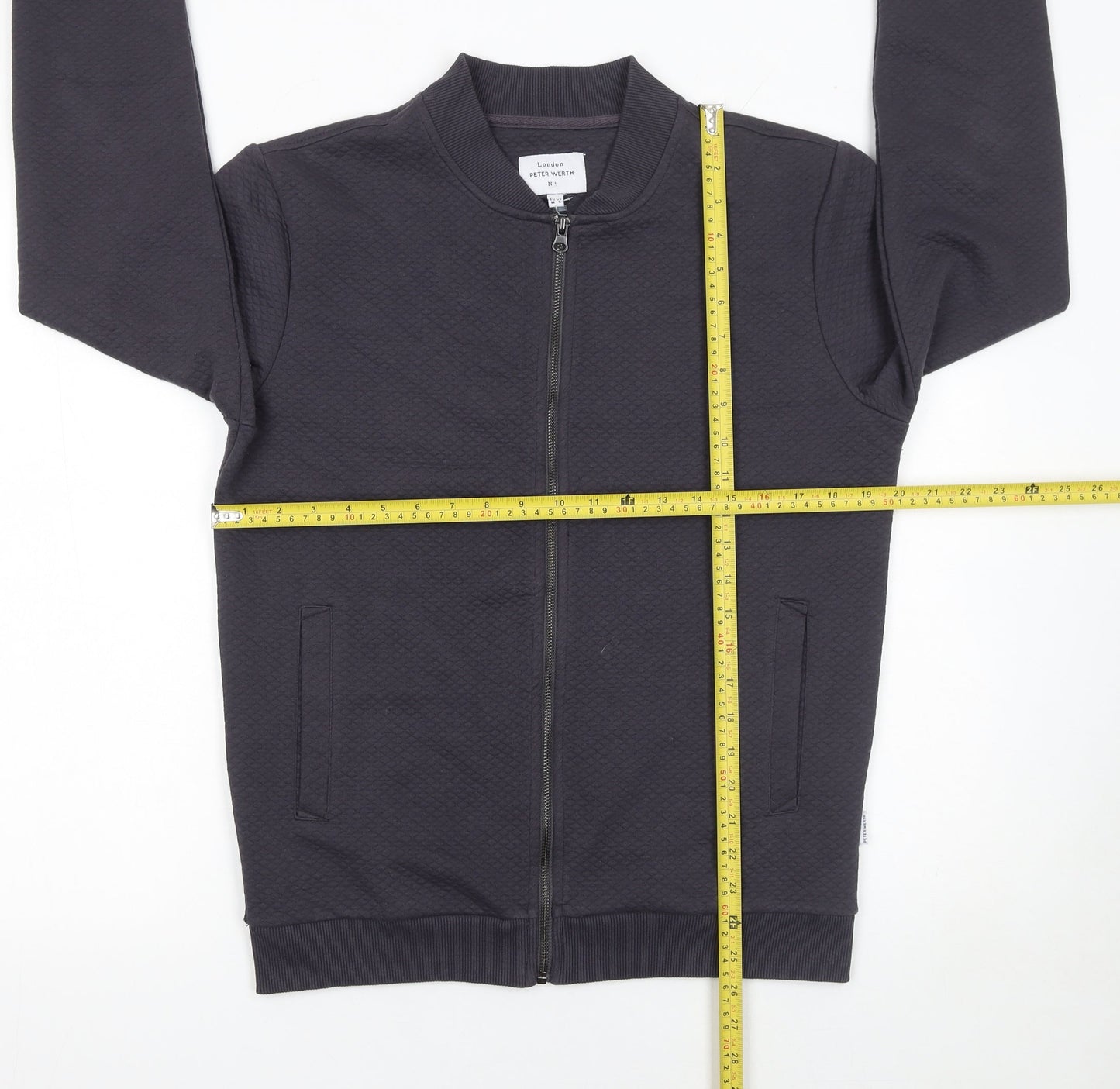 Peter Werth Men's Black Full Zip Sweatshirt Size M
