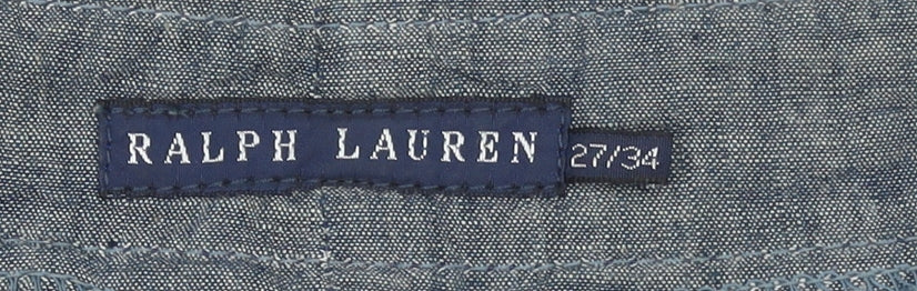 Ralph Lauren Women's Black Skinny Jeans Size 27/34 Stretch Mid Rise
