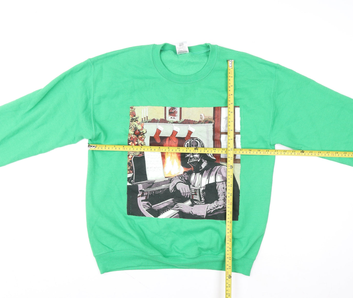 Star Wars Men’s Green Darth Vader Christmas Sweatshirt Size M