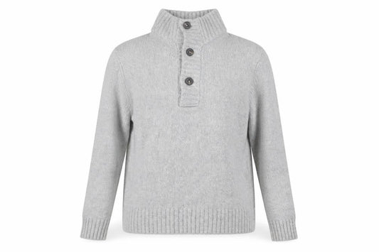 H&M L.O.G.G. Grey Wool Blend Henley Jumper Women’s Size L