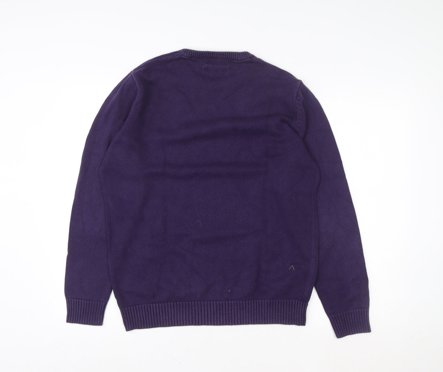 Maine New England Women's Purple Crew Neck Cotton Pullover Sweatshirt S
