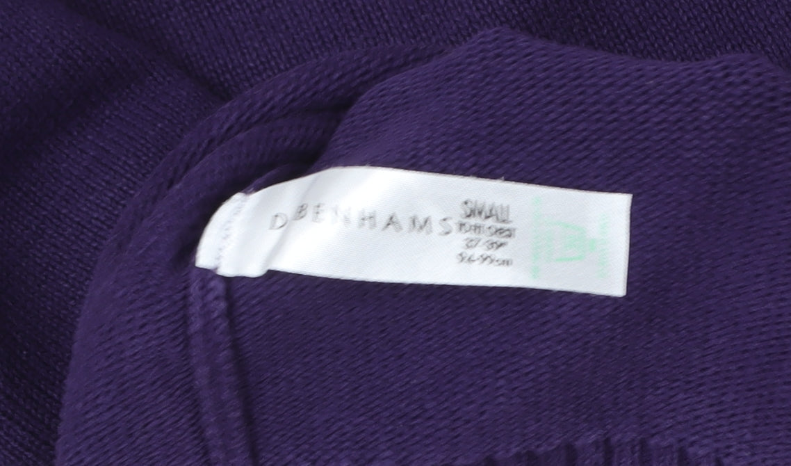 Maine New England Women's Purple Crew Neck Cotton Pullover Sweatshirt S