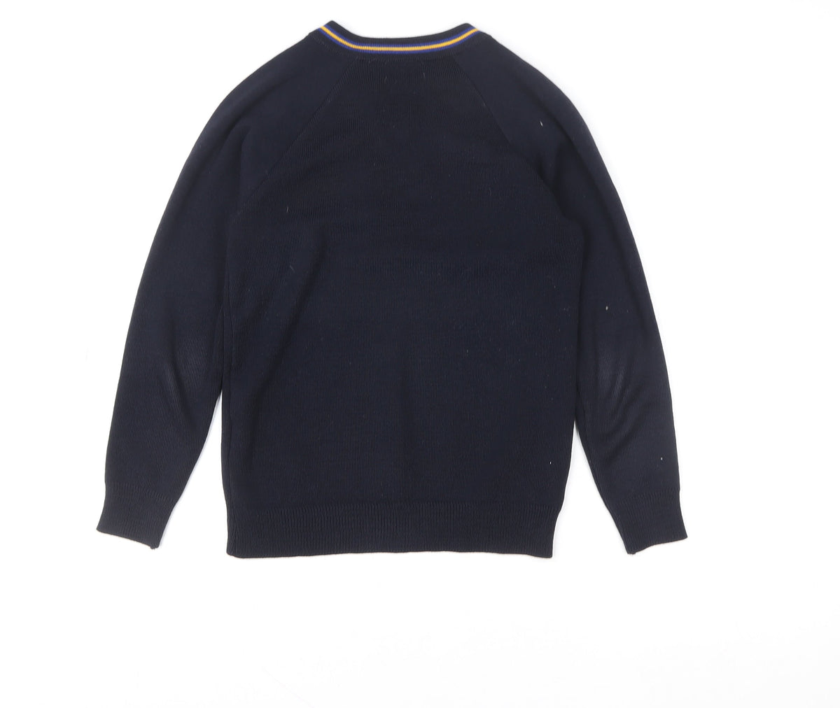 Stevensons Boys Black V-Neck School Knitted Acrylic Pullover 32in