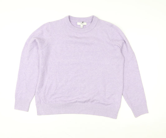 Marks and Spencer Women’s Purple Crew Neck Knit Jumper Size M