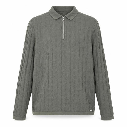 Marks & Spencer Autograph Men's Grey XL 1/2 Zip Cotton Sweatshirt
