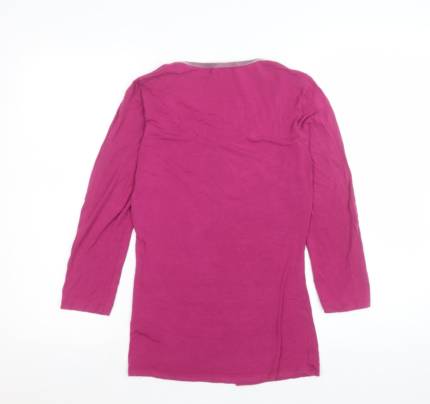 Boden Women Pink 3/4 Sleeve Basic Jersey Top Size 8