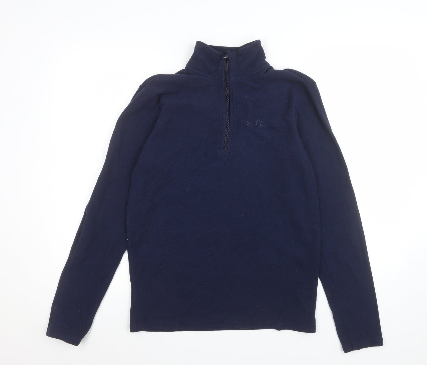 Peter Storm Mens Blue Fleece 1/2 Zip Pullover Sweatshirt Size S