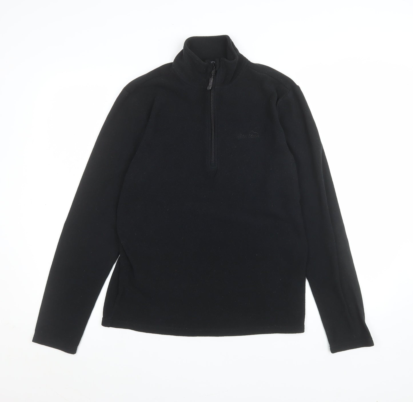 Peter Storm Men's Black Fleece 1/2 Zip Pullover Sweatshirt Size S