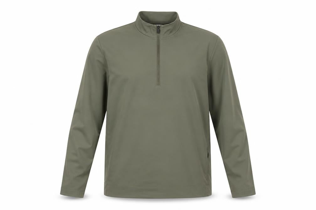 Reebok Men's Green Softshell 1/4 Zip Sports Jacket Size M