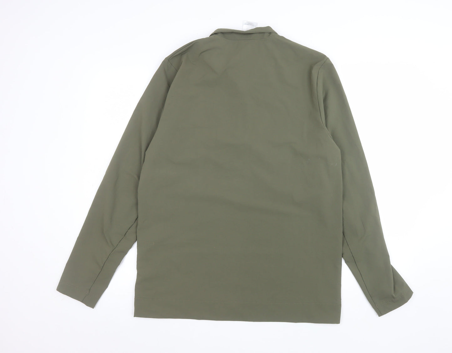 Reebok Men's Green Softshell 1/4 Zip Sports Jacket Size M