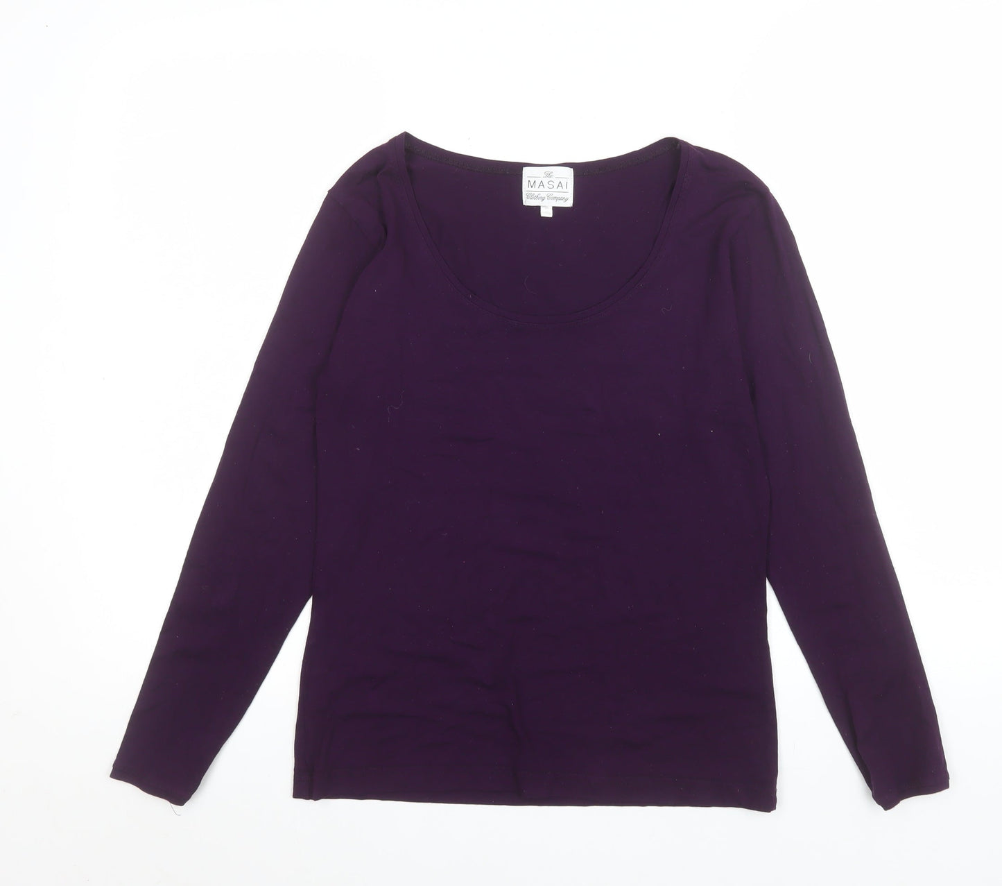 Masai Women’s Purple Long Sleeve Basic Jersey Top Size S