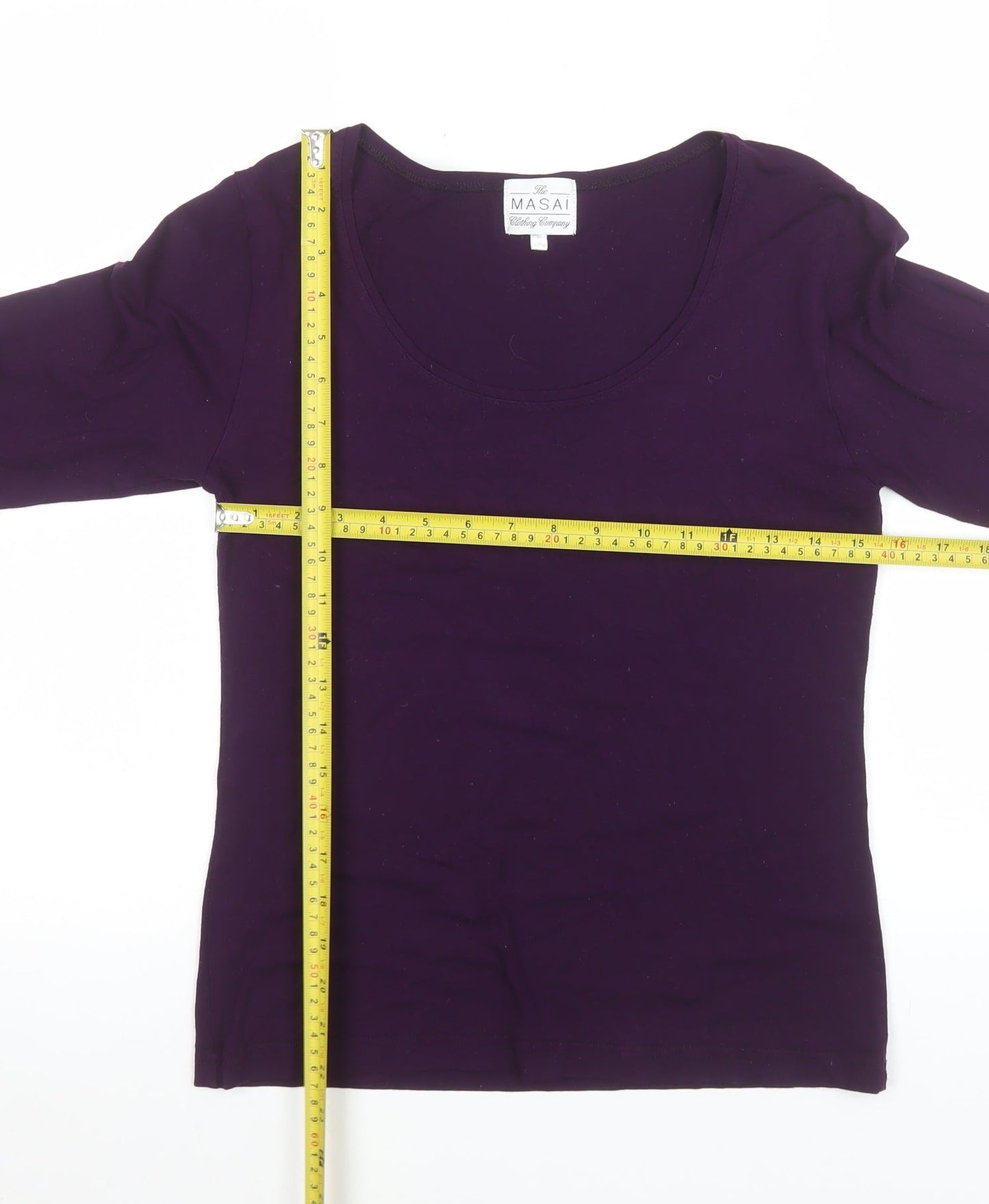 Masai Women’s Purple Long Sleeve Basic Jersey Top Size S