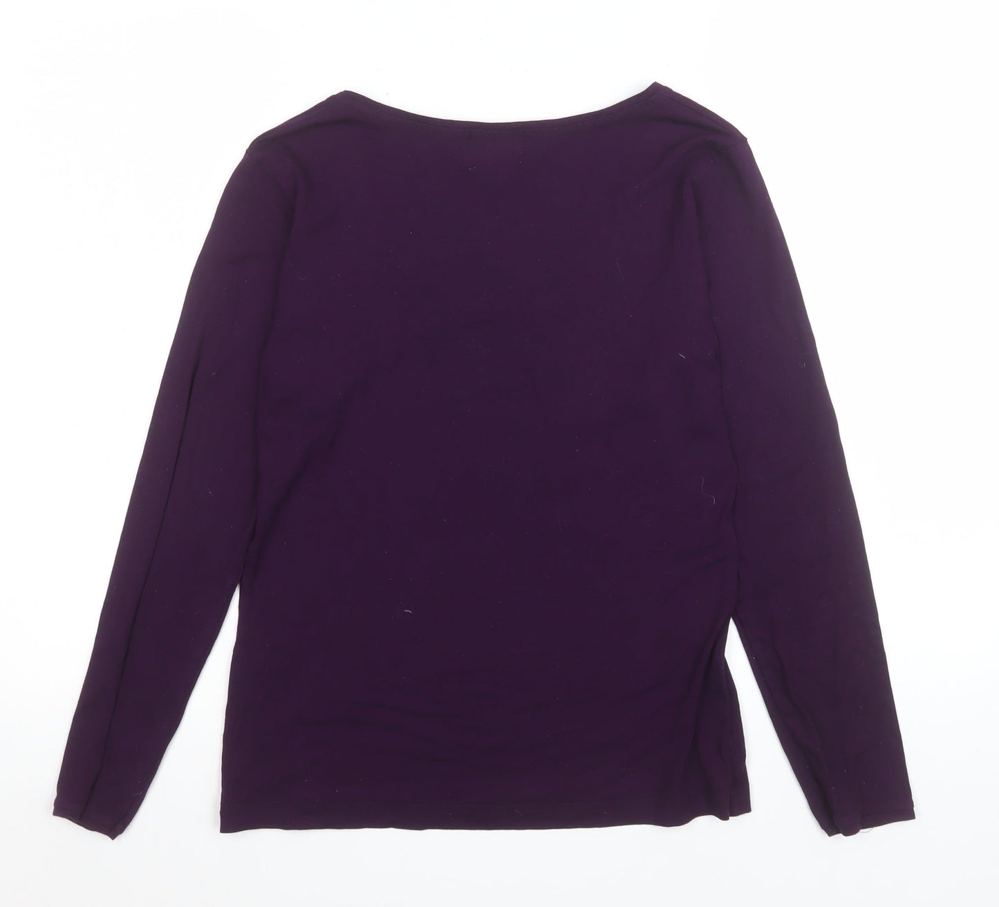 Masai Women’s Purple Long Sleeve Basic Jersey Top Size S