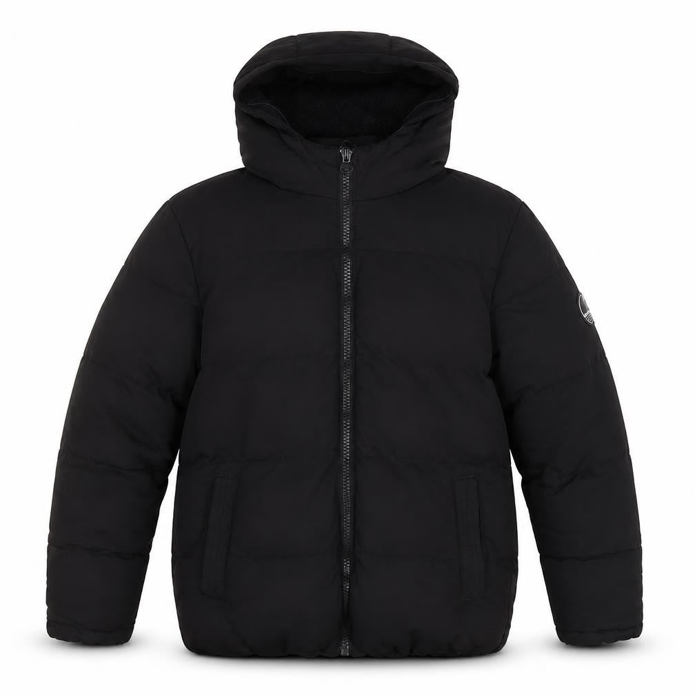 SoulCal&Co Boys Black XS Puffer Jacket Hooded Winter Coat