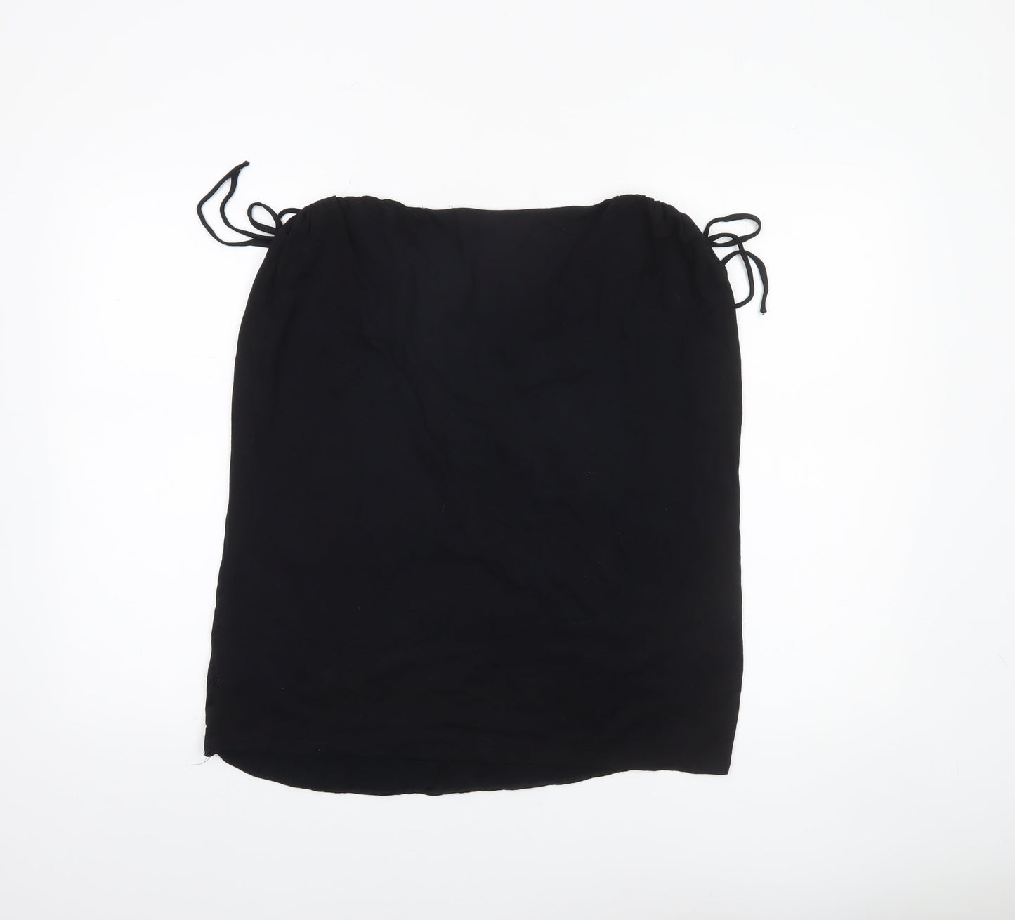 F&F Women Black Viscose Sleeveless Tunic Blouse Size 16