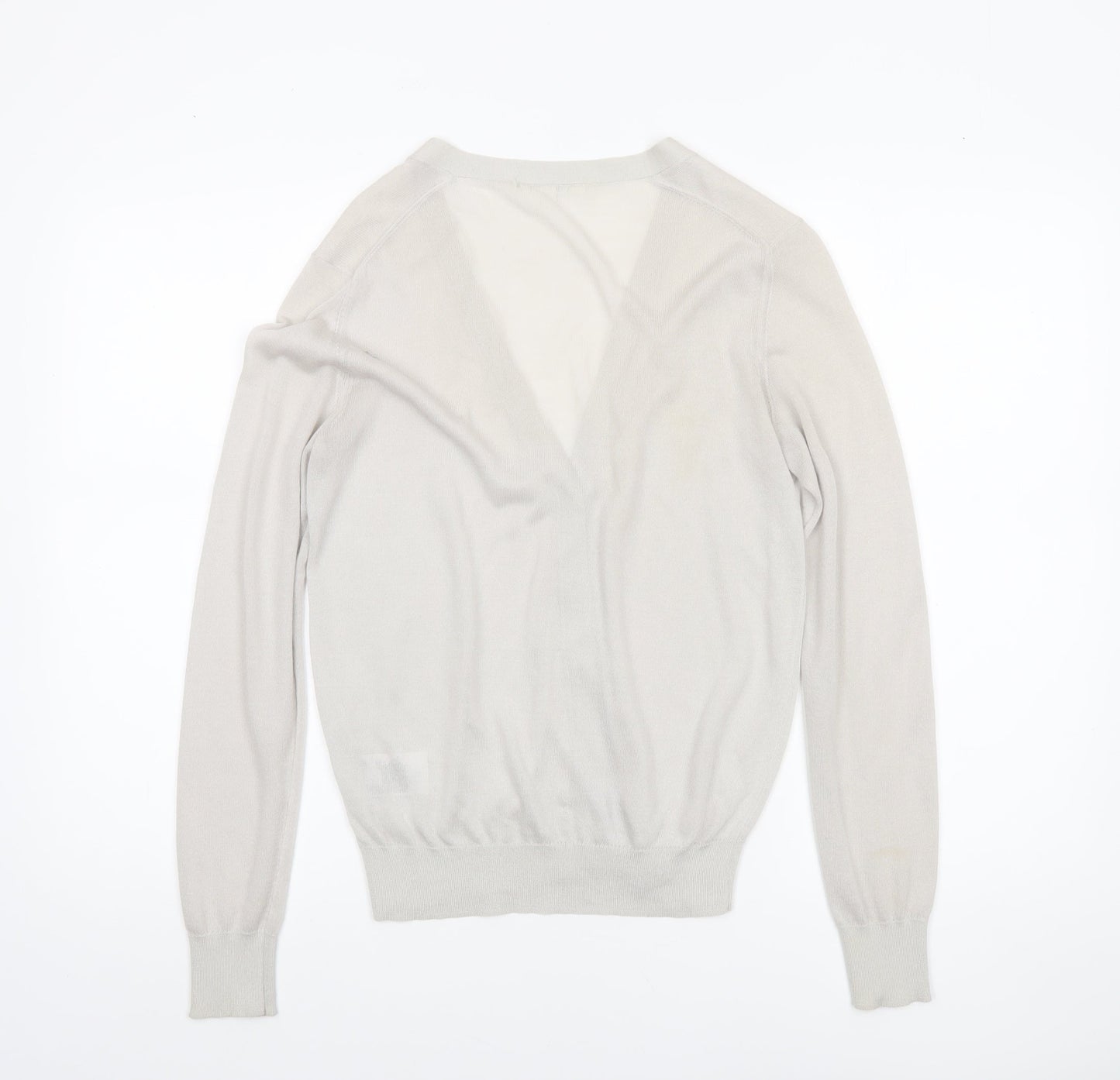 Uniqlo Womens Grey Lightweight V-Neck Cardigan M